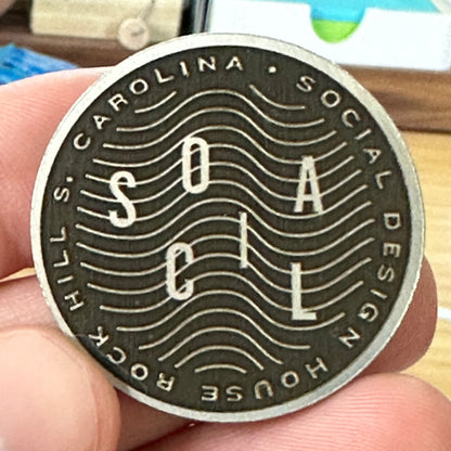 1.5 inch Custom Silver Coin