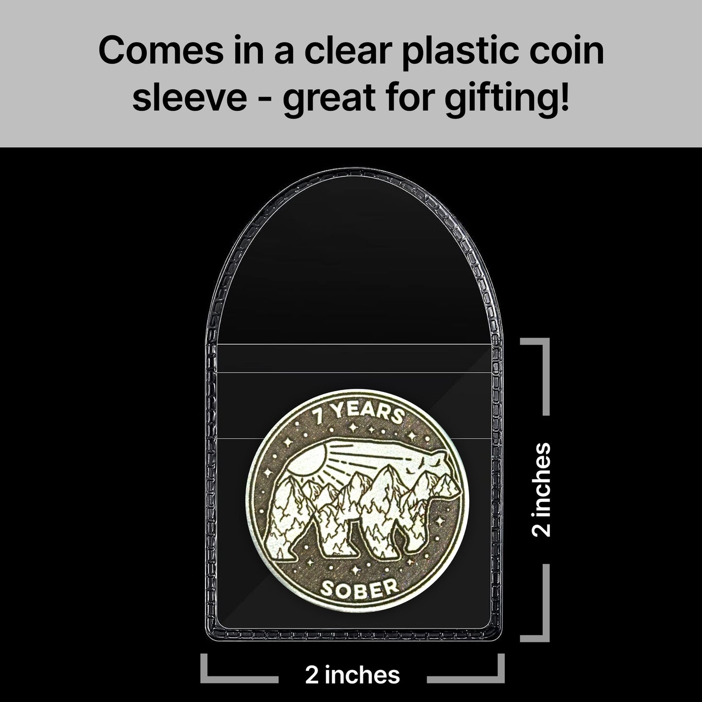 Custom Roaming Bear Sobriety Coin