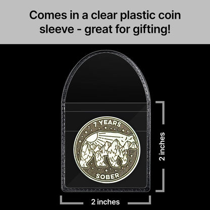 Custom Roaming Bear Sobriety Coin