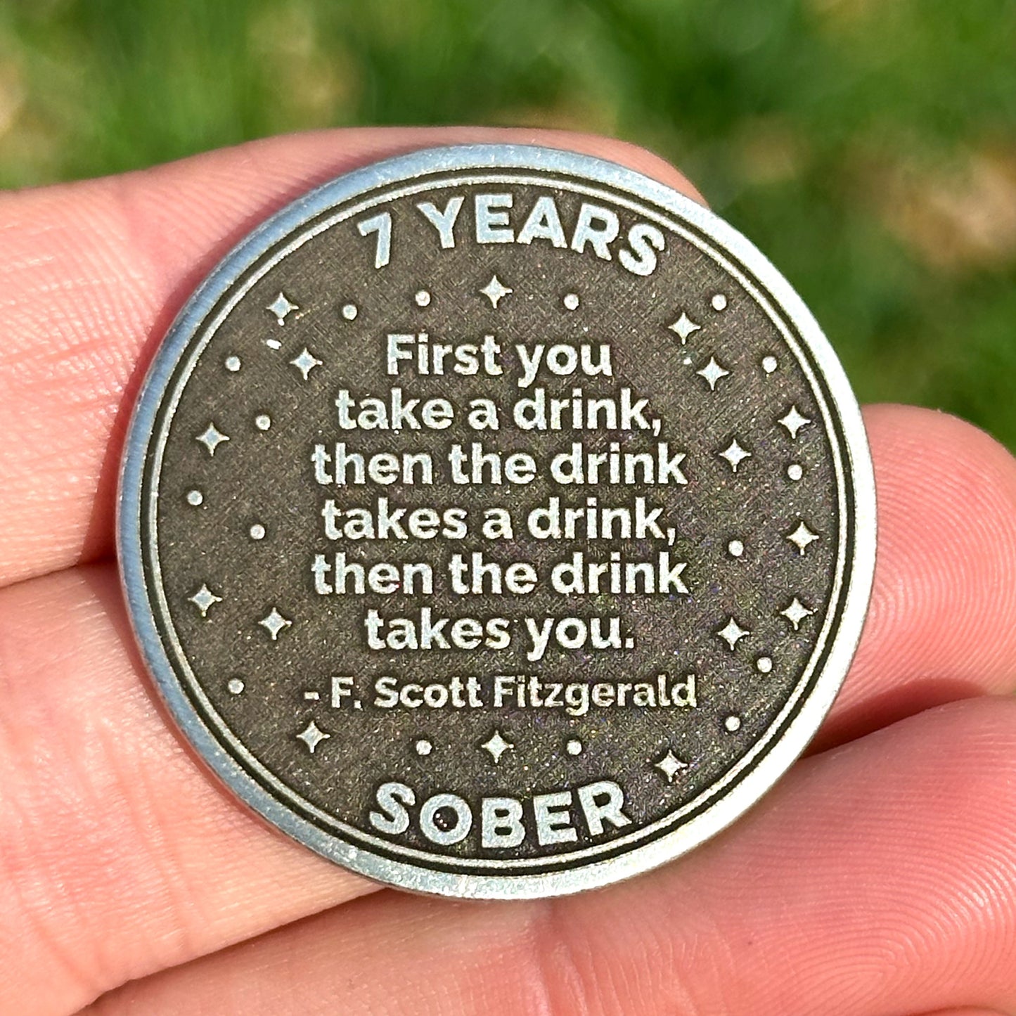 Custom Roaming Bear Sobriety Coin