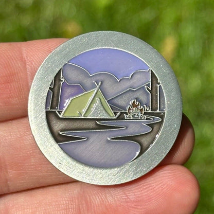 Personalized Color Campground coin - The Achieve Mint