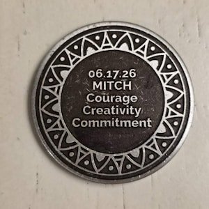 Alisande's Custom Any Year Mandala sobriety coin