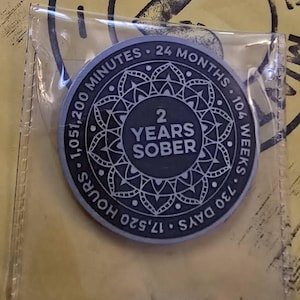 Brandi's Custom Any Year Mandala sobriety coin