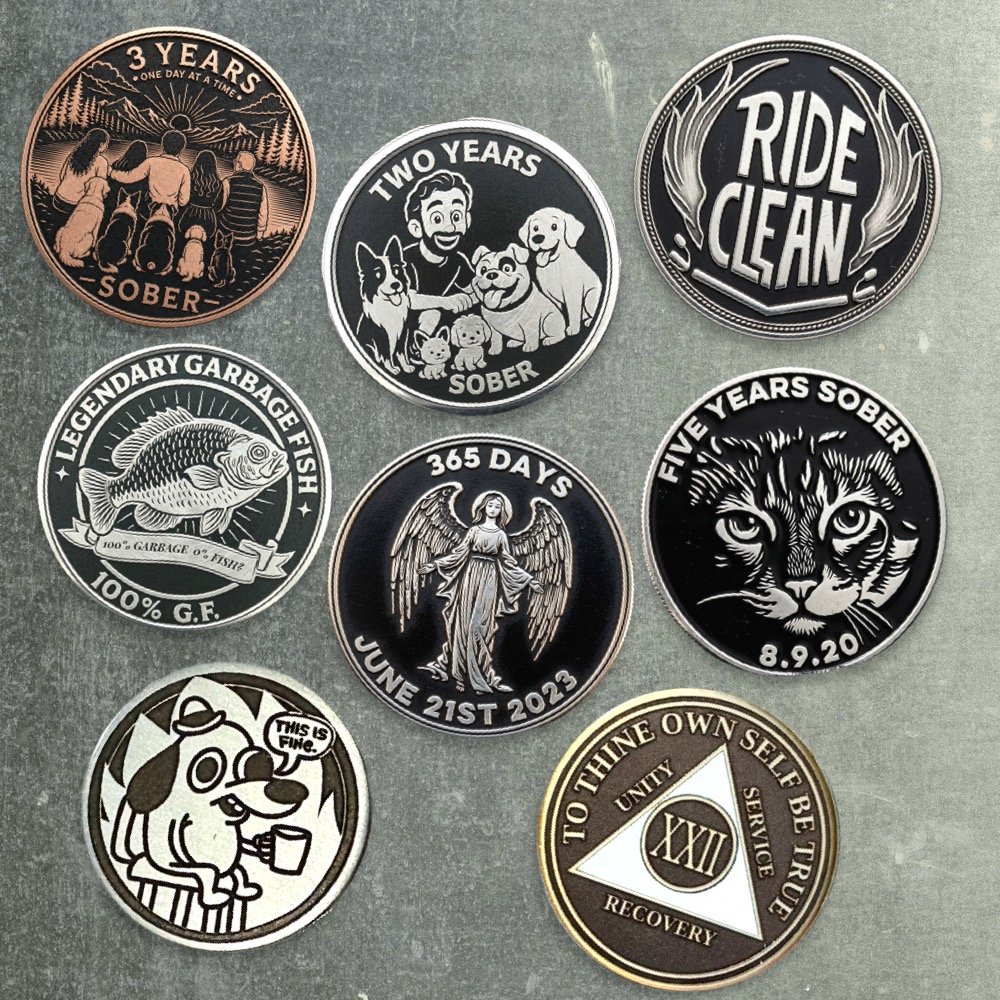 Fully Custom Sobriety Coin