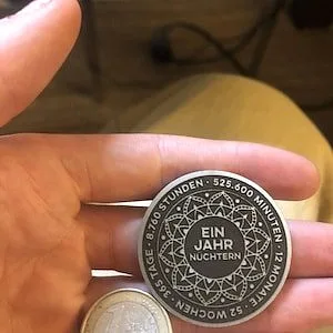 Ricardo's Custom Any Year Mandala sobriety coin
