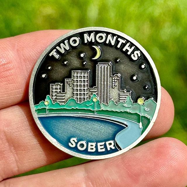 Customer photo for Two Months Sober sobriety coin review