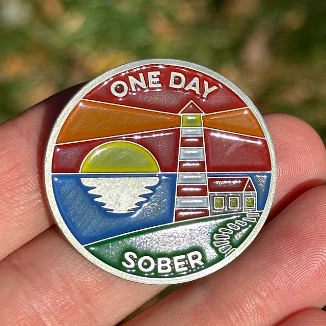 Customer photo for One Day Sober sobriety coin review